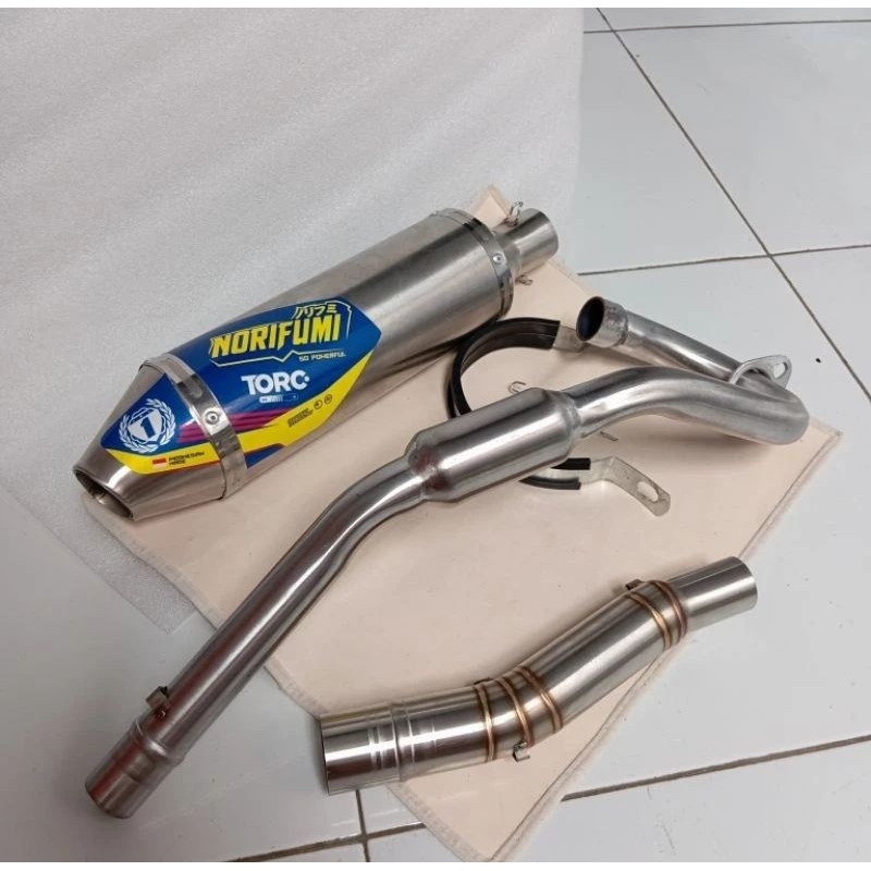 ท่อไอเสีย Norifumi torc ท่อไอเสีย 38 มม. สําหรับ Ksr 110 Ksr Pro Ksr Racing Msx125 Klx150 Crf150 xr150 xr150 Xr200 xtz125 เปิดท่อ Ekos ท่อ