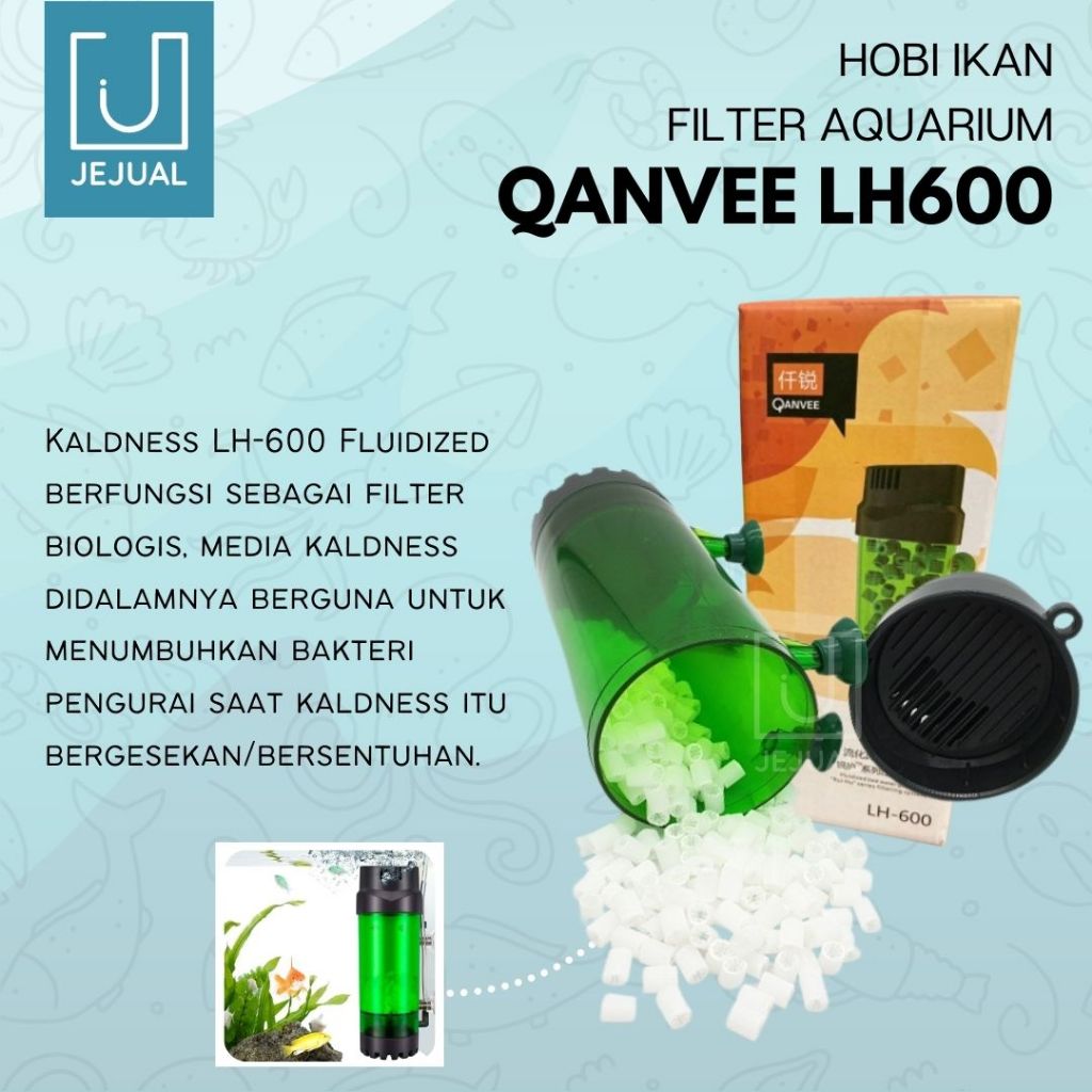 QANVEE LH-600 Aquarium Filter Media Kaldness LH 600 ตัวกรองเตียงเคลื่อนที่แบบฟลูอิด