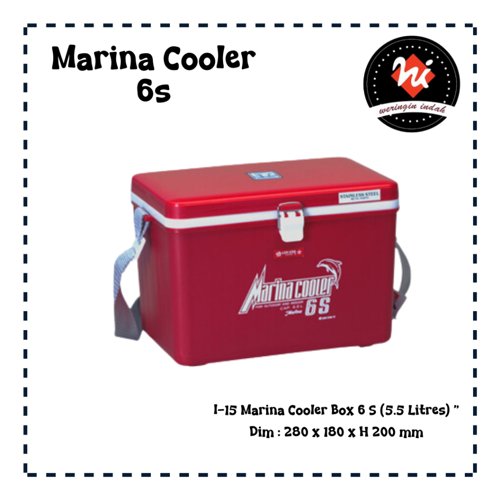 TERMOS Weringin Indah - Marina Cooler Box 6S Lion Star, Cooling Box, Ice Cooler Box, Faceted Thermos