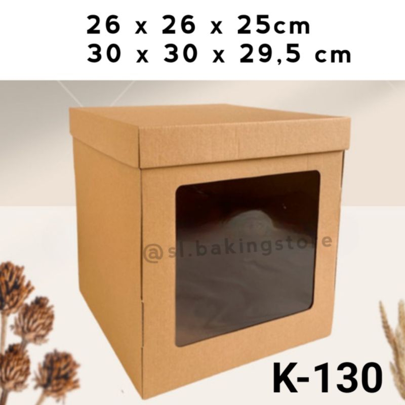 K-130 TALL CAKE BOX/WINDOW CAKE BOX/MICA WINDOW