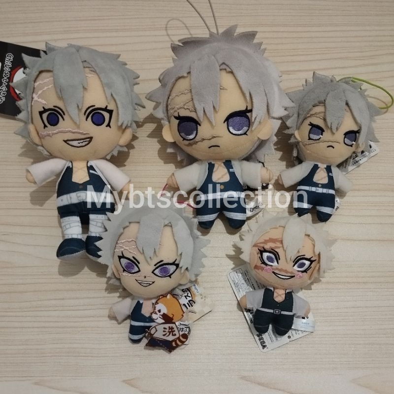 GANTUNGAN Sanemi Shinazugawa Plushie Furyu Tomonui พวงกุญแจตุ๊กตา