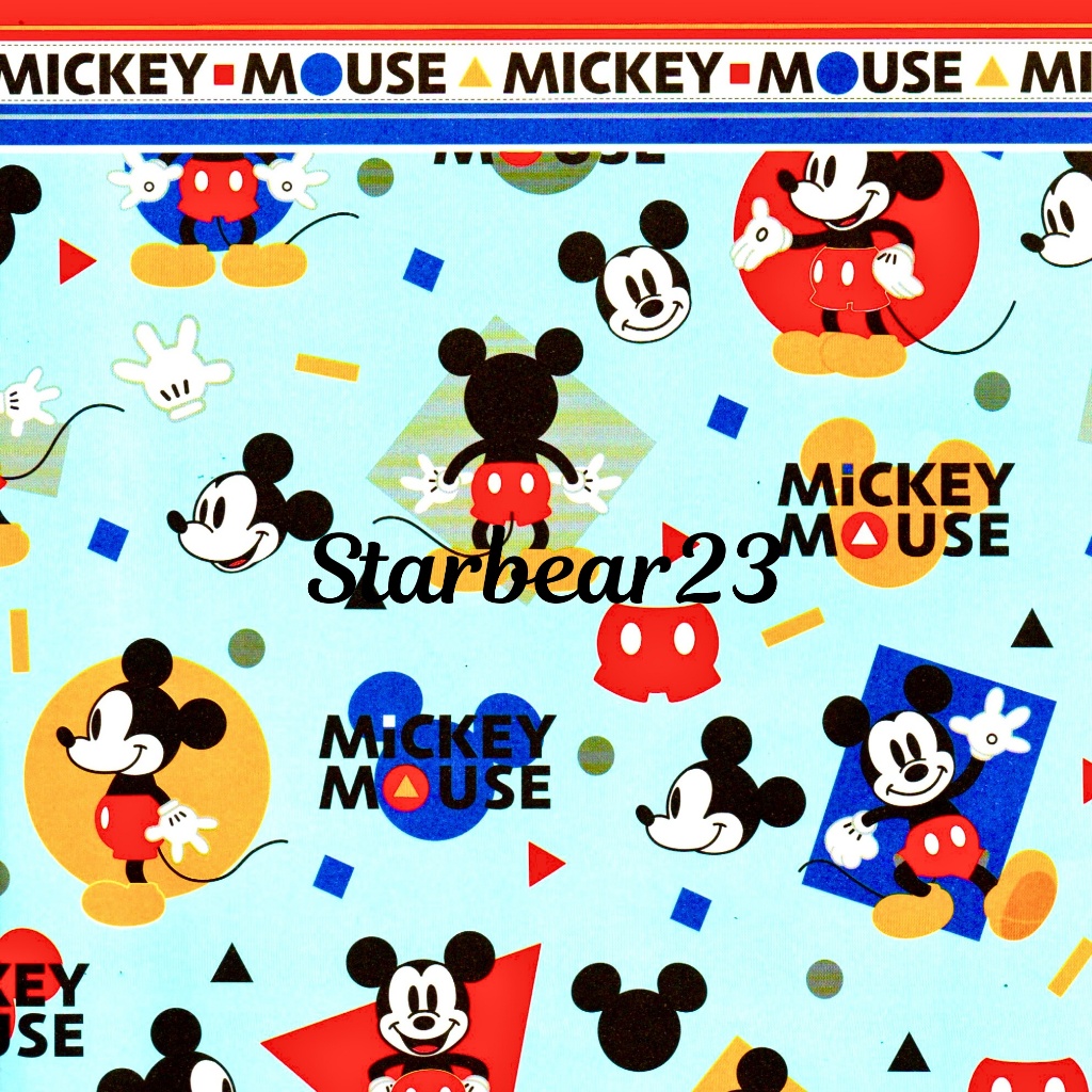 ดอฟฟ์ สีฟ้า กระดาษห่อมิกกี้เม้าส์ ซานซานวาวา