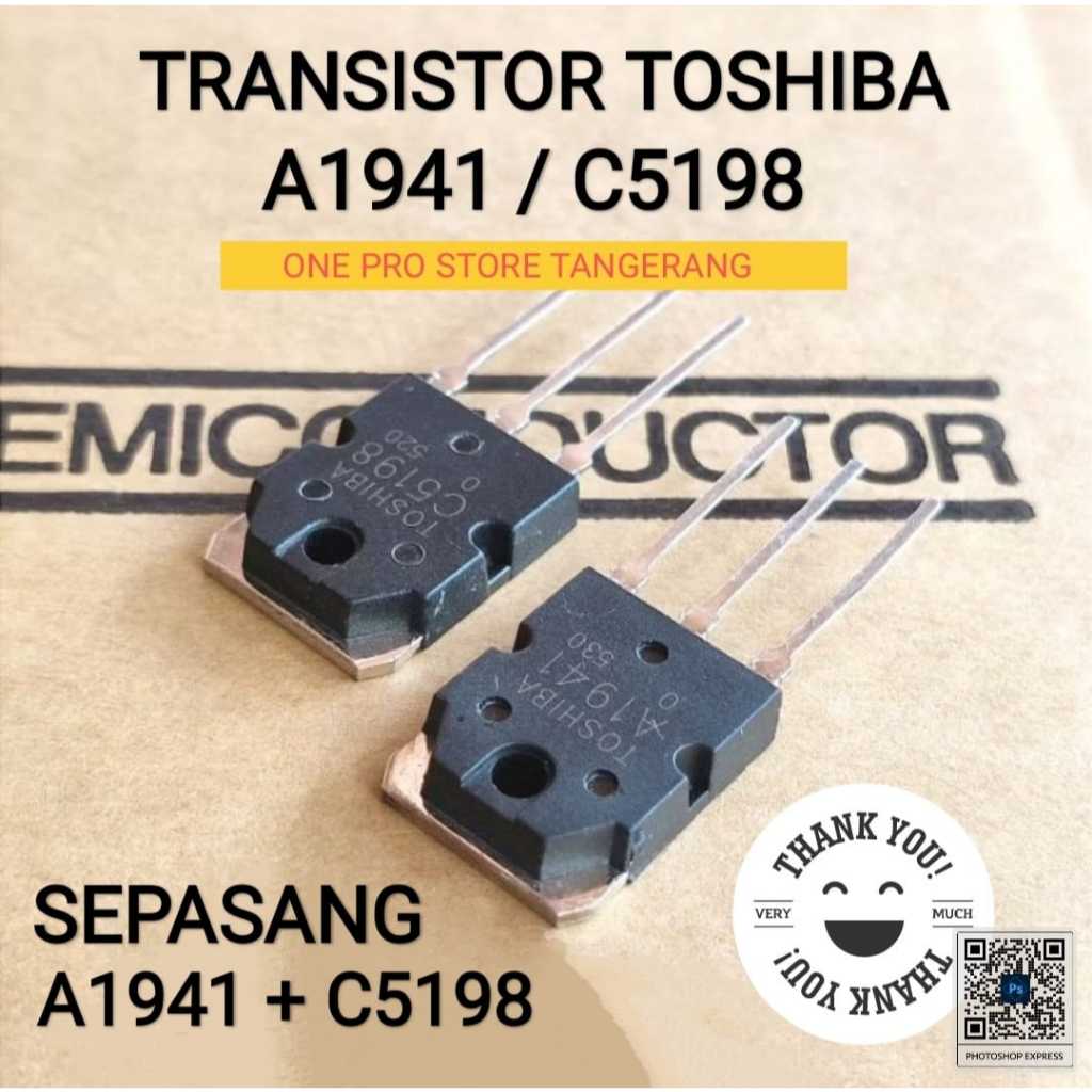 TOSHIBA FINAL ทรานซิสเตอร์ C5198 A1941 RRT A 1941 C 5198