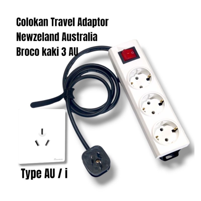 AEBRAND ปลั๊กไฟ Over Plug Australia Plug Converter Adapter Adapter Converter New Zealand China AUSTR