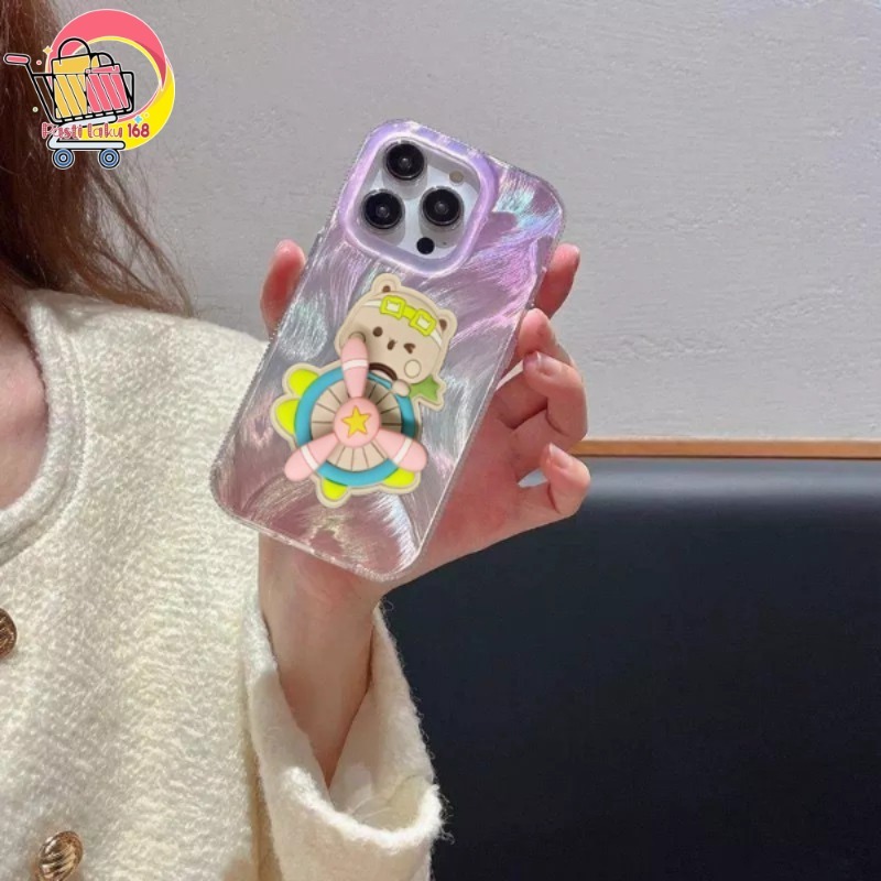 SSP006 เคสแยก 3D น่ารักสามารถหมุนได้ 360° Ombre Clarifi Softcase ปลอก Hp สําหรับ Oppo A3X A74 A78 A9