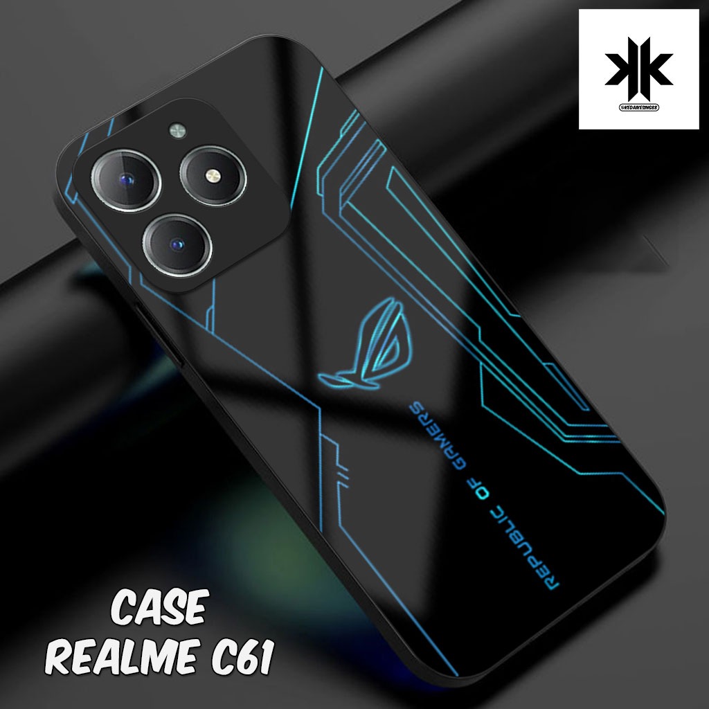 เคส HP KK29 Realme C61 - เคสโทรศัพท์ Realme C61 - Glass Softcase - Glossy Hardcase - เคสโทรศัพท์ - P