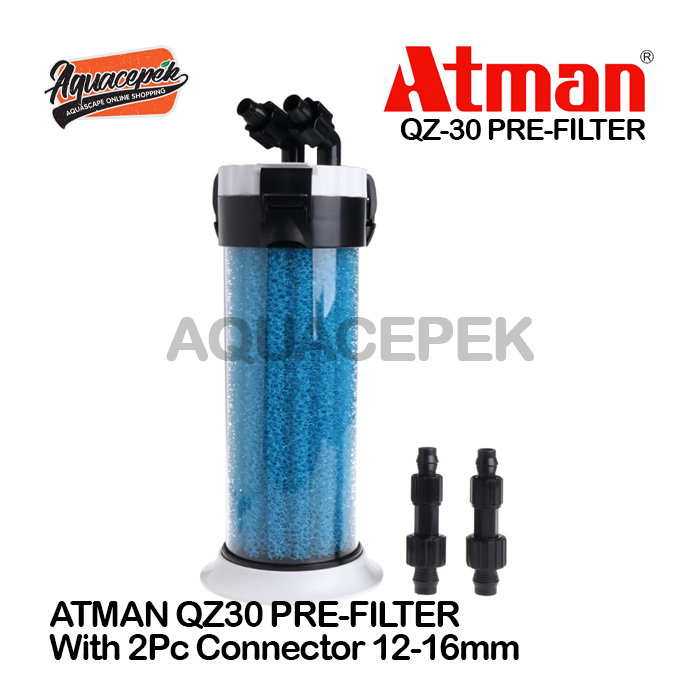 ATMAN QZ-30 PREFILTER SYSTEM CANISTER PRE FILTER AQUARIUM WATER QZ 30