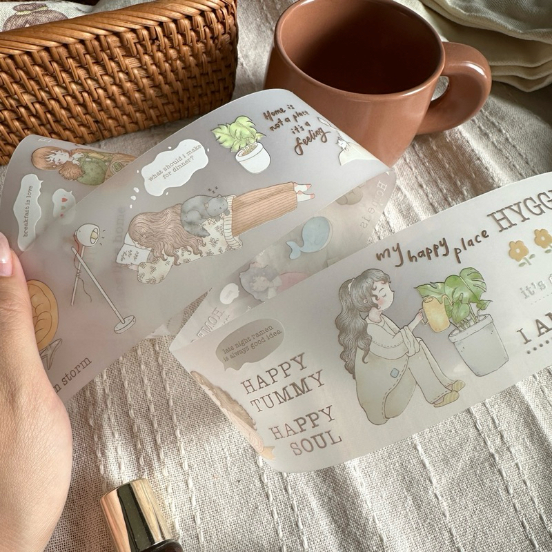 Sho Little Happiness PET Tape - Everyday is Coffee Day / Autumn Girls / Merry Merry / One Day in Aut