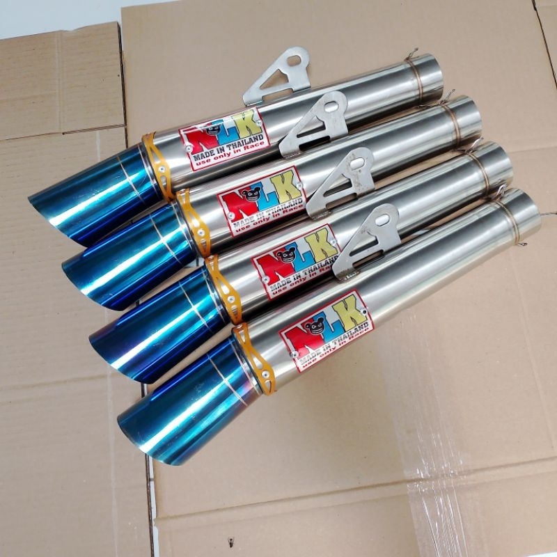 Exhaust Muffler only 51mm pipe open NLK Exhaust racing inlet 51mm motorcycle