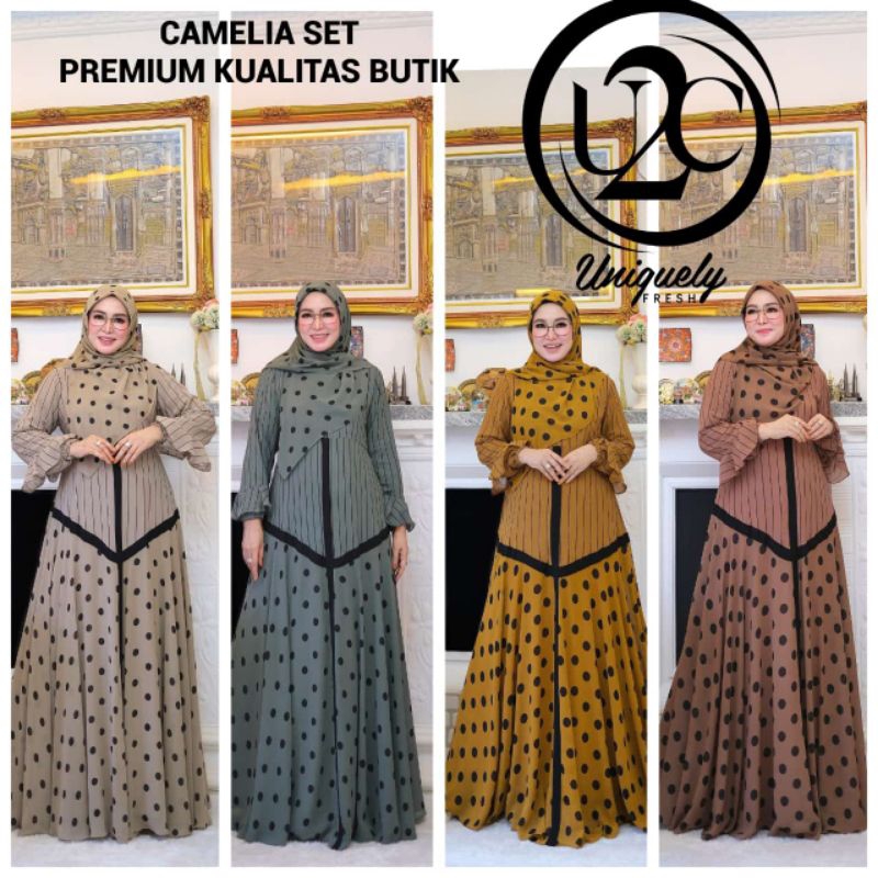 GAMIS SET CAMELIA PREMIUM BY U2C BOUTIQUE