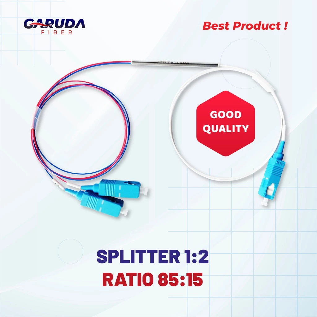 สินค้าโปรด! (Ratio 85:15) GARUDA FIBER OPTIC Splitter/ Passive/ Ratio 1:2 - ผลิตภัณฑ์