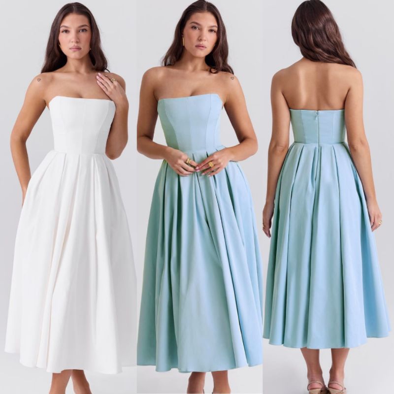 ชุดเดรสวันพีซ 76104 76105 (TS)