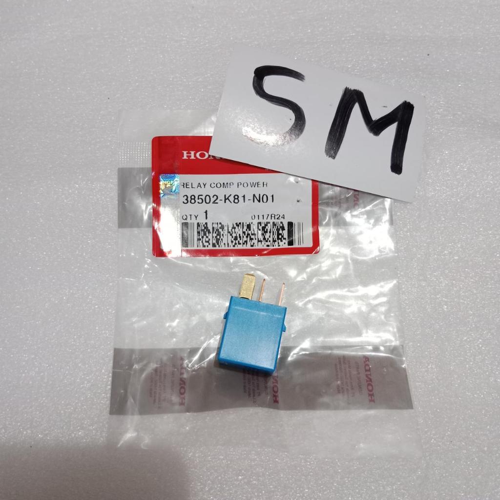 รีเลย์คอมพ์ชาร์จ Scoopy esp K93 ใหม่ Beat FI 2016-2017 eco Street K81 38502-K81-N01 ของแท้ Honda HGP