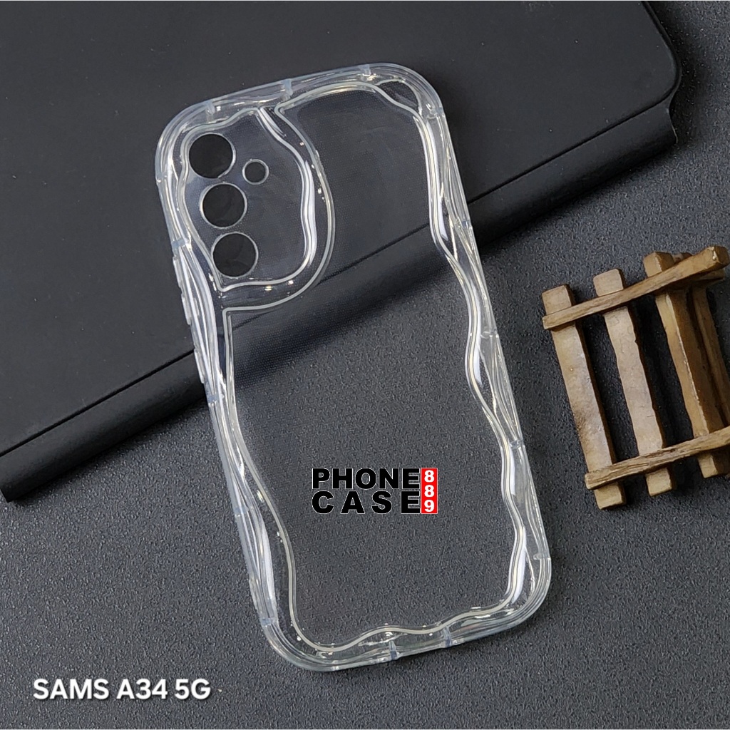 CASE SAMSUNG A34 5G SOFT CASE MELTING WAVY CHROME CASE G01 SAMSUNG A34 5G