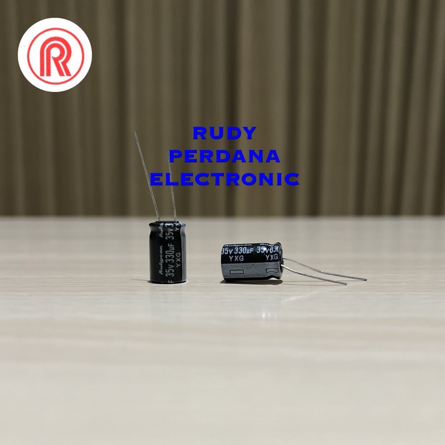 คาปาซิเตอร์ ELCO ELKO 330UF 35V 330 UF 35 VOLT