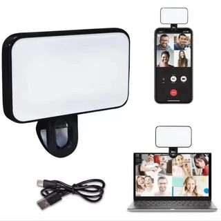 Lampu Jepit Selfie Portable Mini Fill Light Live Streaming Video Call Universal