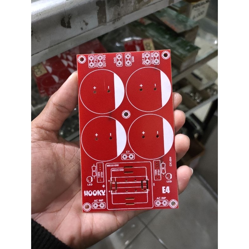 PCB POWER SUPPLY PSU 4 ELKO HOOCKY