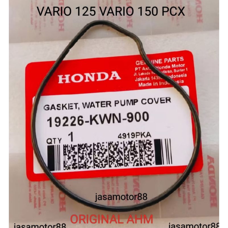 ยาง ORING WATER PUMP VARIO 125 VARIO 150 PCX ORIGINAL 19226 KWN 900
