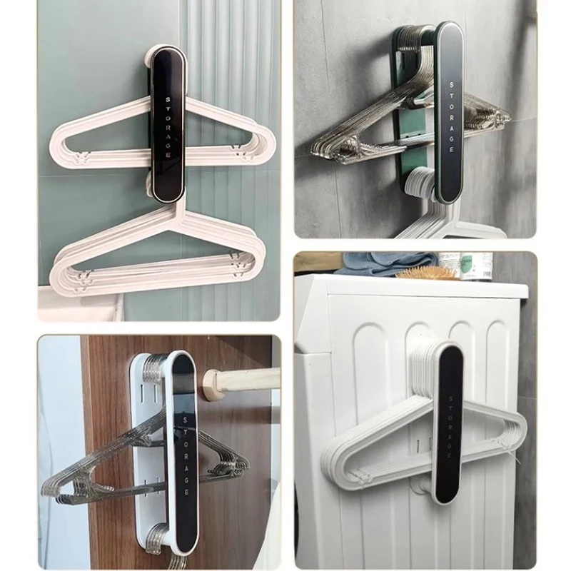 GANTUNGAN IKILOSHOP Aesthetic Hanger Container Clothes Hanger Holder Hanger Organizer Laundry Room