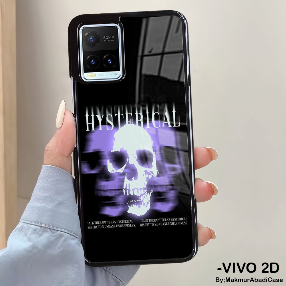 Hardcase Glossy 2D Case Vivo Y21 Y21A Y21S Y21T Y33T Y33S Casing Vivo - Case Motif Vintage