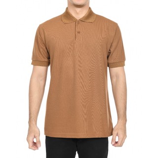 Polo Shirt Polos Coklat sedang / Kaos Berkerah / Kaos Polo Lengan Pendek