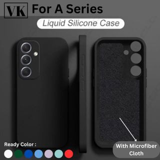 Case Samsung Galaxy A56 / A55 / A36 / A05s / A54 / A53 / A05 / A24 / A34 / A14 / A15 / A73 / A25 / A35 5G Liquid Silicone Macaron Mircrofiber Soft TPU Shockproof With Camera Protective Back Cover