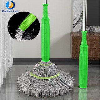 FAJARLAH Alat Dehidrasi 1 Detik Pel Otomatis Pel Lantai Efisien Putar Twist Mop Mikrofiber 360°