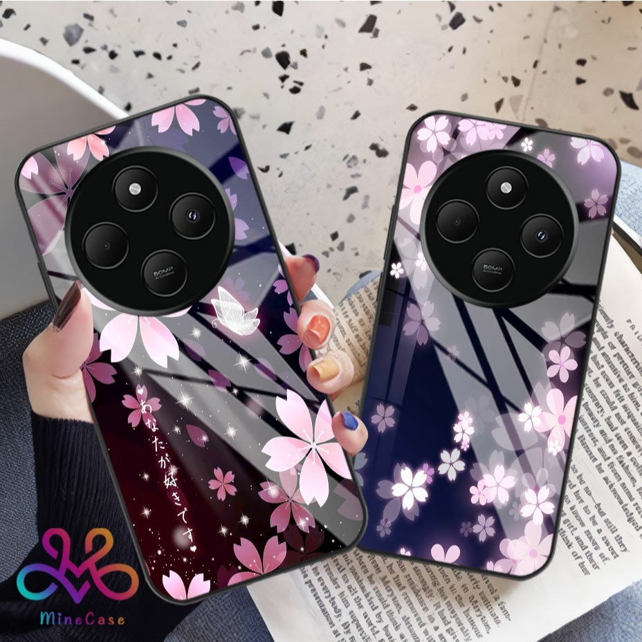 {Q84} REDMI 14C Glossy Glass Softcase - REDMI 14C HP Casing