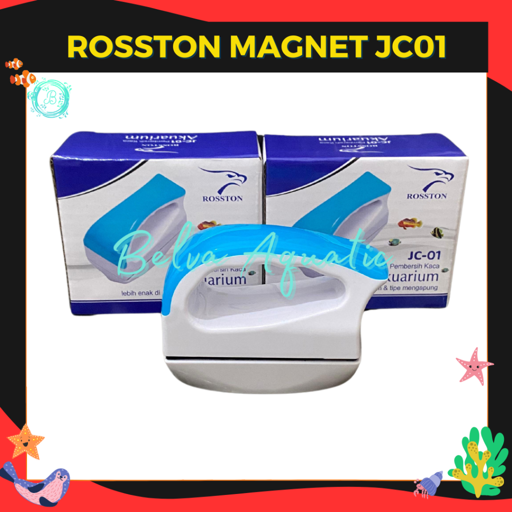 Rosston JC 01 Aquarium แม่เหล็กลอยน้ํา Aquarium แม่เหล็กทําความสะอาดกระจกลอย