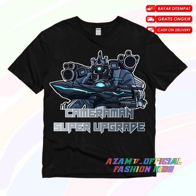 TITAN CAMERAMAN CHILDRENS เสื้อผ้าเสื้อยืด UPGRADE SKIBIDI TOILES BOSS ฟรีชื่อ / ใหม่ TITAN CAMERAMA