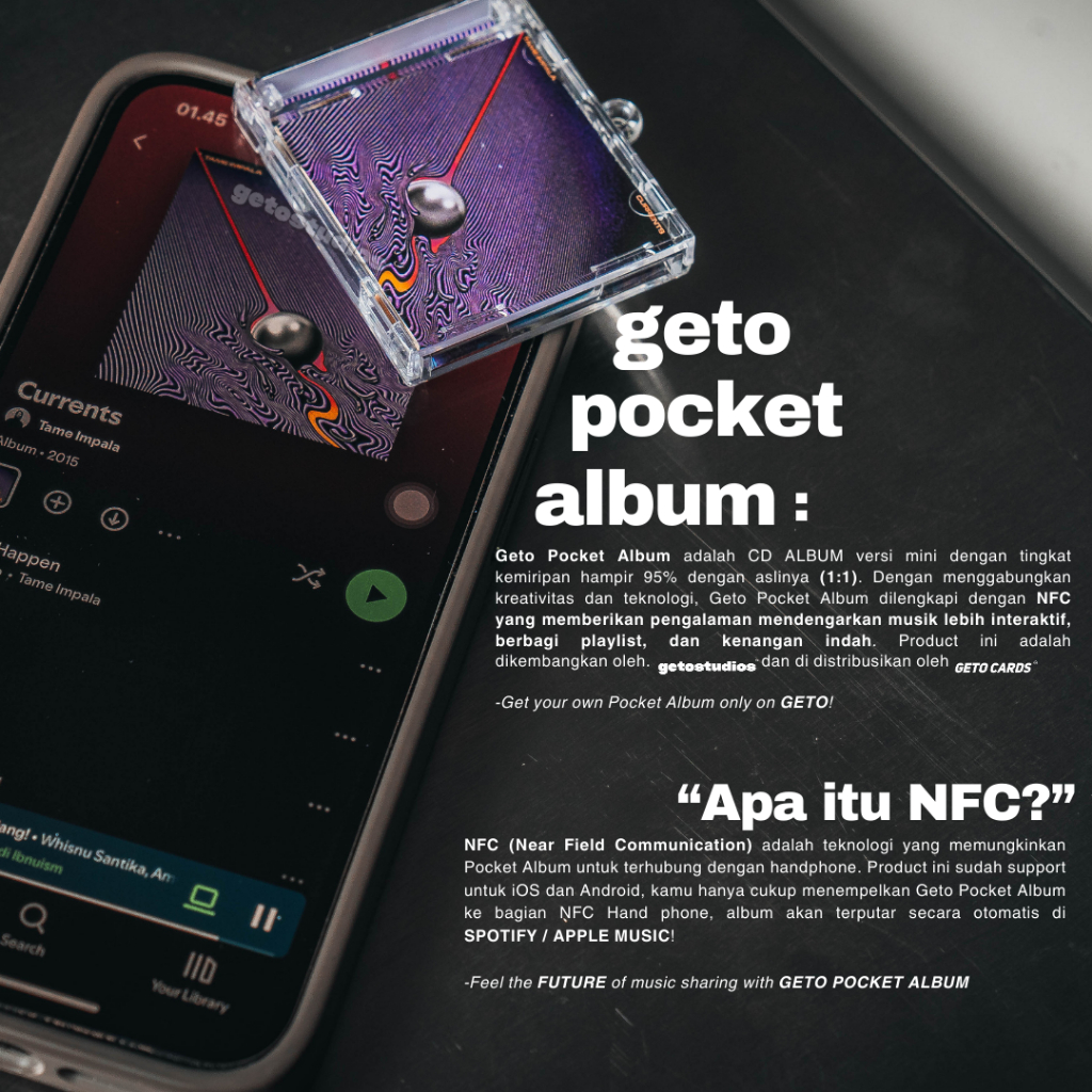 Frank Ocean NFC Pocket Mini Album - พวงกุญแจอัลบั้มขนาดเล็ก NFC - อัลบั้มซีดีขนาดเล็ก Gato Studios