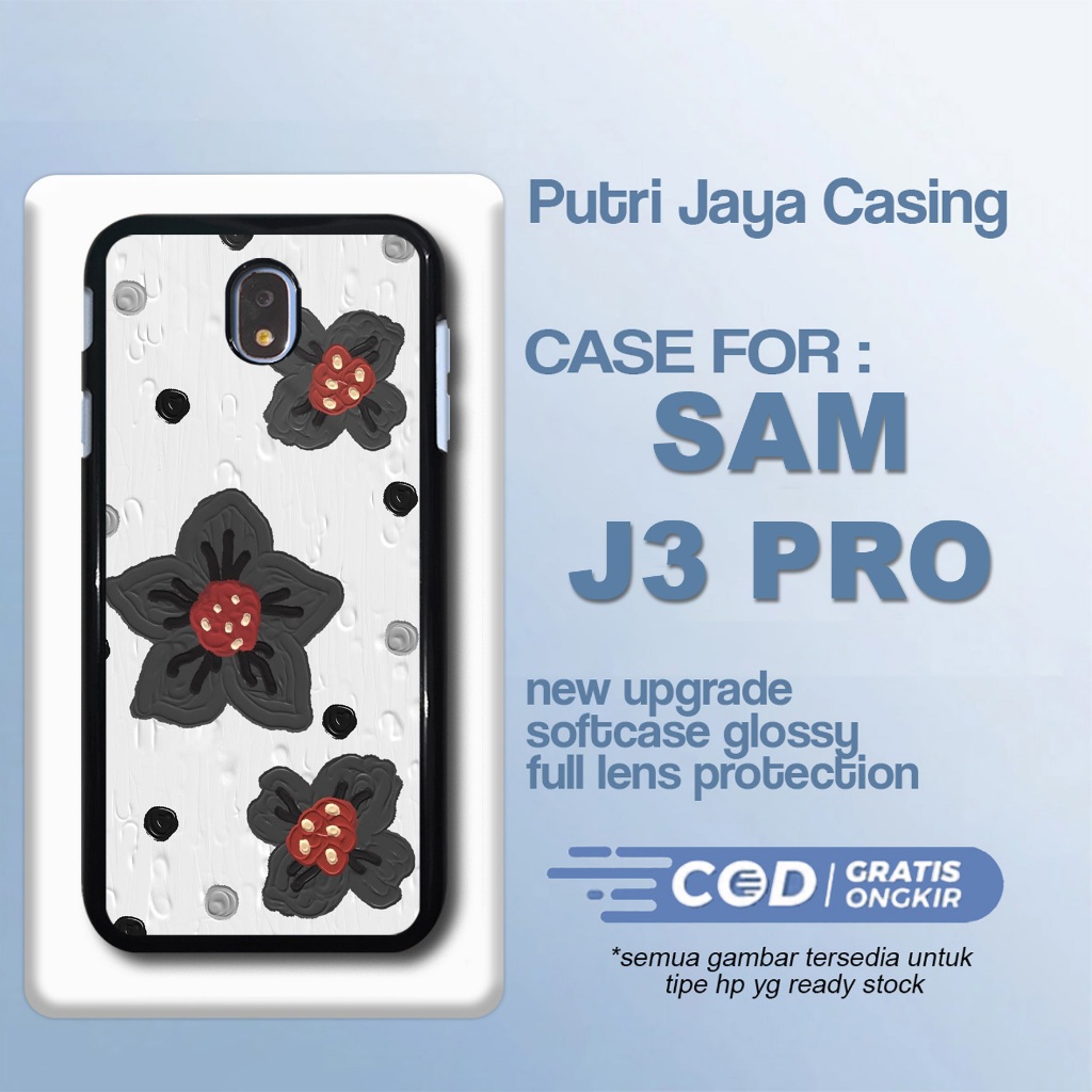 เคส Samsung J3 Pro ล่าสุด Flower 2 เคส J3 Pro Hardcase Softcase Glossy