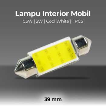 ไฟภายในรถ LED แผ่นโดมไฟ C5W 2W Cool White 1 ชิ้น - BA9S