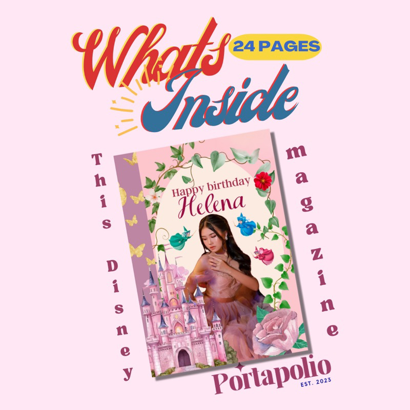 MAGAZINE ที่กําหนดเองโดย PORTAPOLIO UNIQUE GIFT - FAIRY TALE TEMPLANTE (ของแท้ 100%)