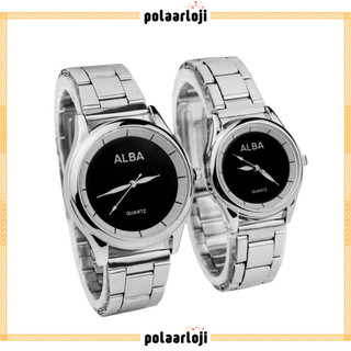 PA JAM TANGAN COUPLE ALBA RANTAI GROSIR PRIA WANITA PASANGAN MURAH PREMIUM AL013
