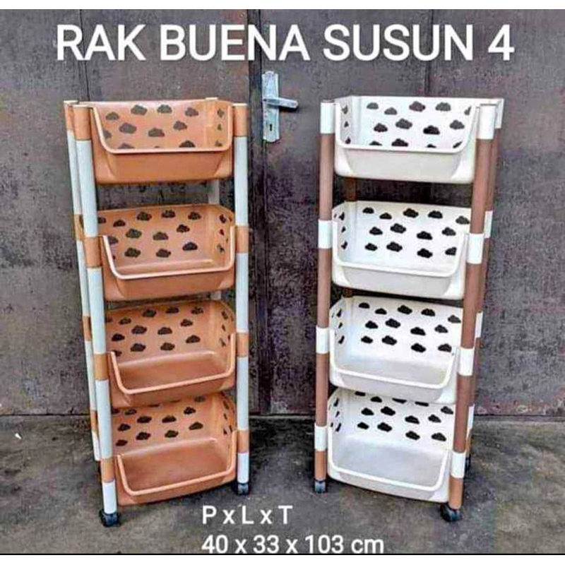 !! !! BUENA 4-TIER RACK 4-TIER MULTIPURPOSE ของเล่น RACK THICK RACK
