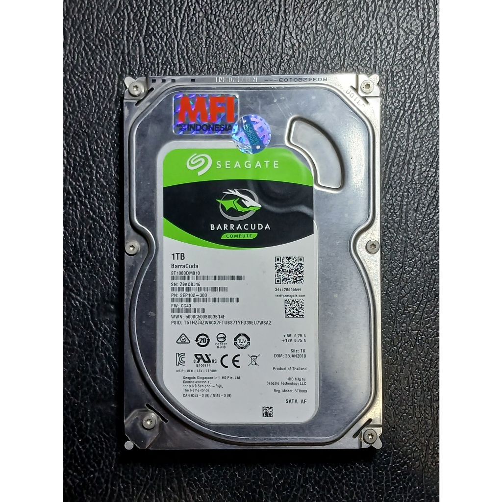 Seagate Harddisk INTERNAL PC SEAGE 1TB 7200RPM SECOND