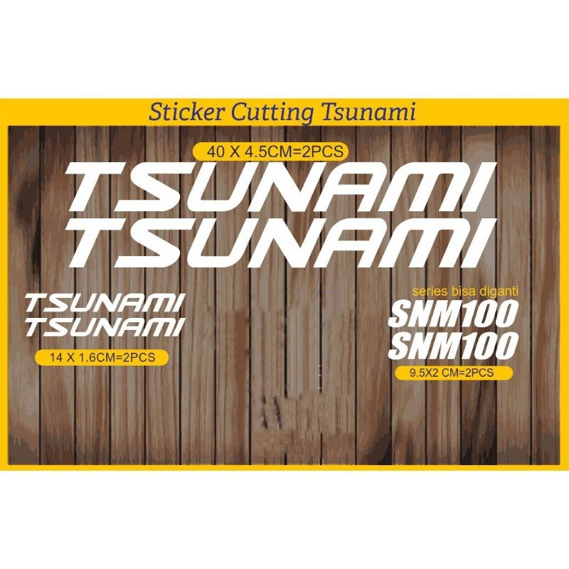 Cool Tsunami SNM100 Fixie สติ๊กเกอร์ตัดจักรยาน