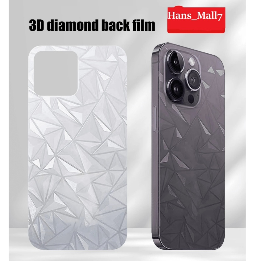Hans- 3D ANTI-FUNGAL Skin DIAMOND สติกเกอร์ VIVO Y18 Y17s iQoo 13 12 Z7 Z9 Z7x Z9x 11 Y22 Y16 Y36 Y3