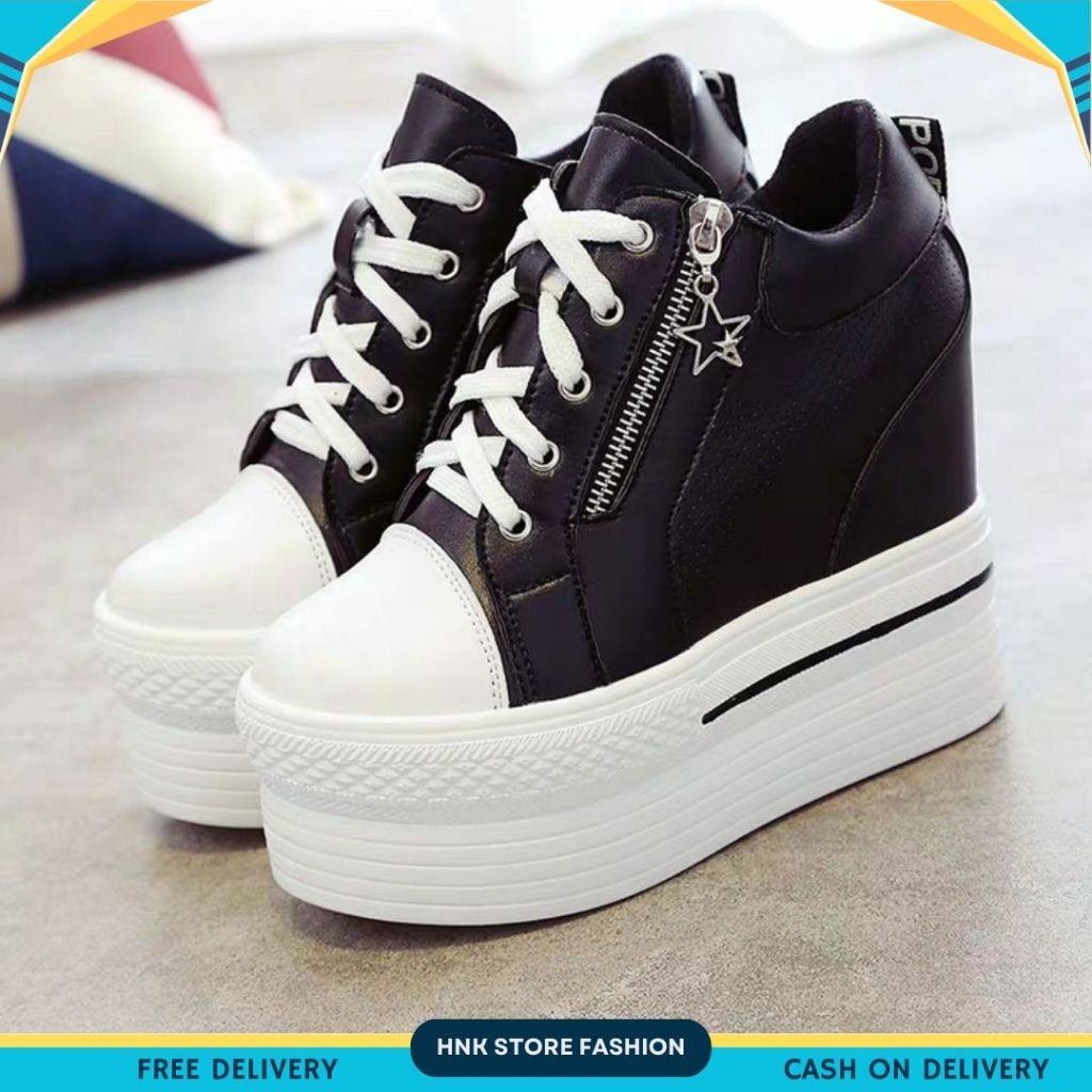 HNK STORE - รองเท้าบูทสังเคราะห์สูงของผู้หญิง HT 58