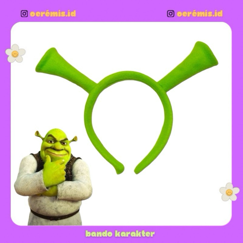 Shrek CHARACTER HEADBANDS / SHREK COSPLAY HEADBANDS / CARTOON SHERK HEADBANDS / SHARER HEADBANDS
