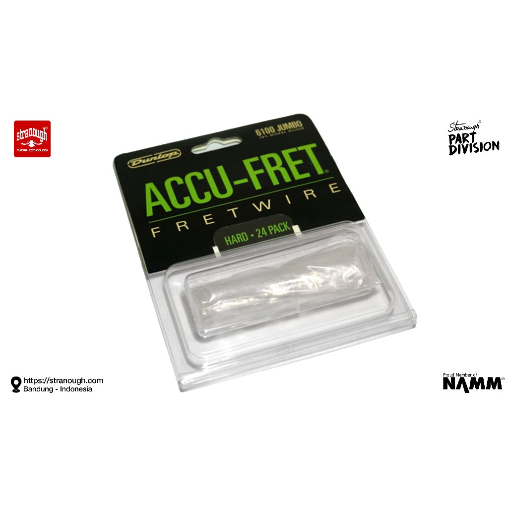 Jim Dunlop Accu Fret ® 24 แพ็ค 6100 JUMBO Fretwires - 2.79mm