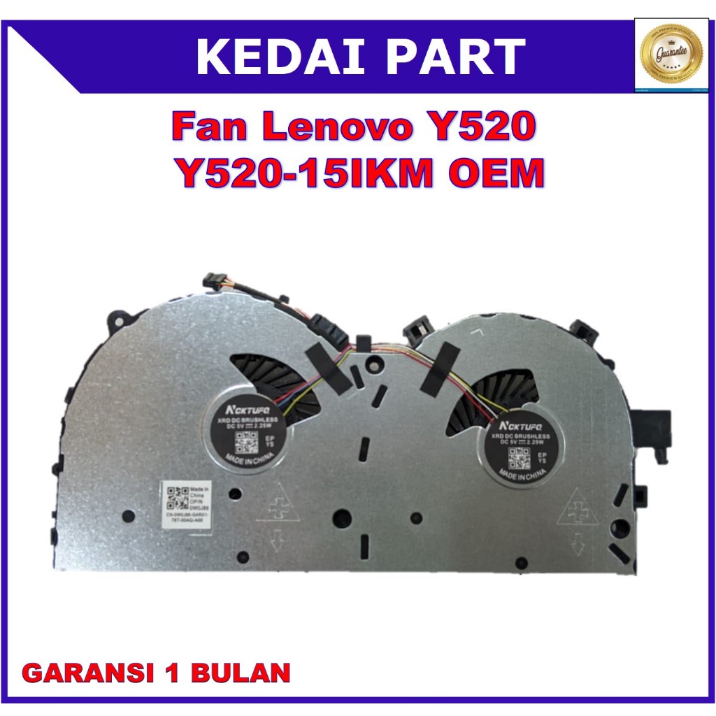 พัดลม Lenovo Y520 Y520-15IKM R720-15IKBM OEM