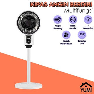 [YUMI] Kipas Angin Berdiri / Kipas Angin Fan Elektrik Rotation Stand Fan Premium 3 Tingkat Kecepatan