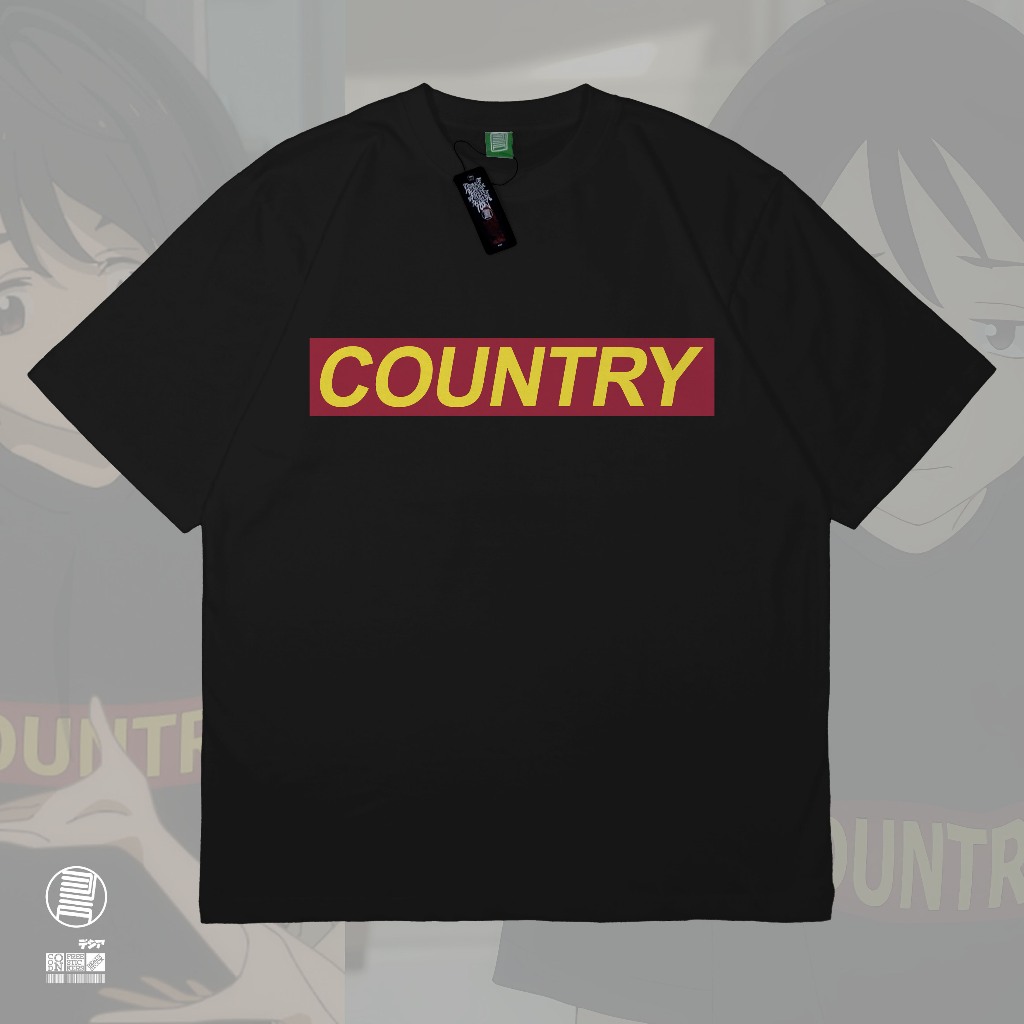 เสื้อยืด couNTRy Makeine Nukumizu คอสเพลย์อะนิเมะมังงะ Wibu ญี่ปุ่นเสื้อยืดผ้าฝ้าย Combed 24s DJA ผ้า