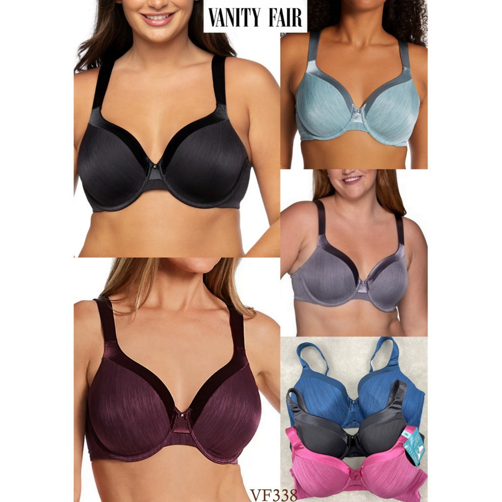 Underwire Bra ผู้หญิง Full Cup Thin Foam VANITY FAIR ชุดชั้นในยืดหยุ่น VF338