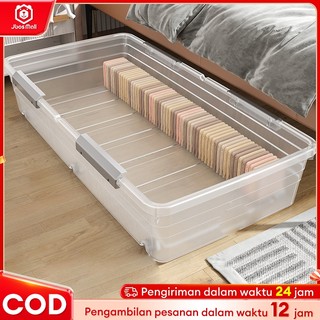 Box Storage Transparent / Box Baju Storage /Box Penyimpanan Serbaguna/ Di bawah tempat Tidur Penyimpanan Kotaka