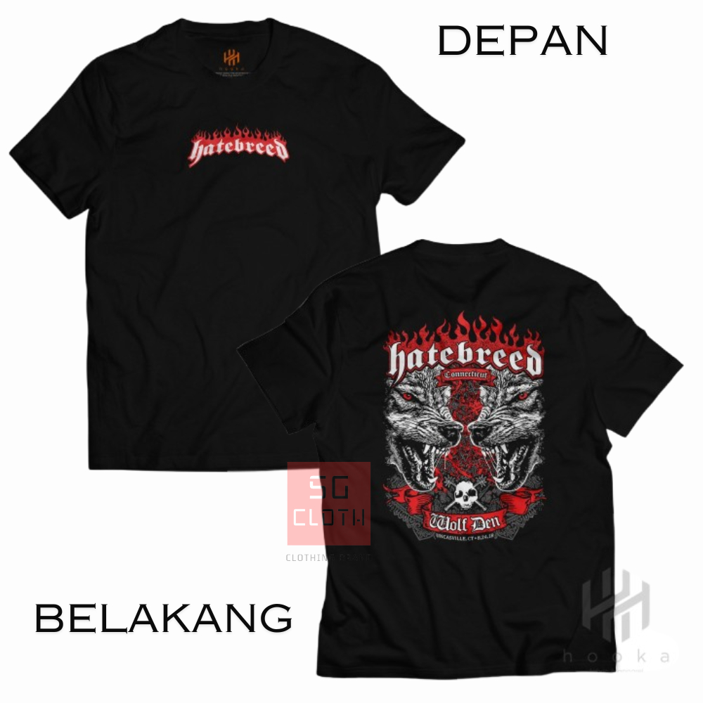 HOOKA Distro Premium Hatebred Band เสื้อยืด DESTROY ทุกอย่าง