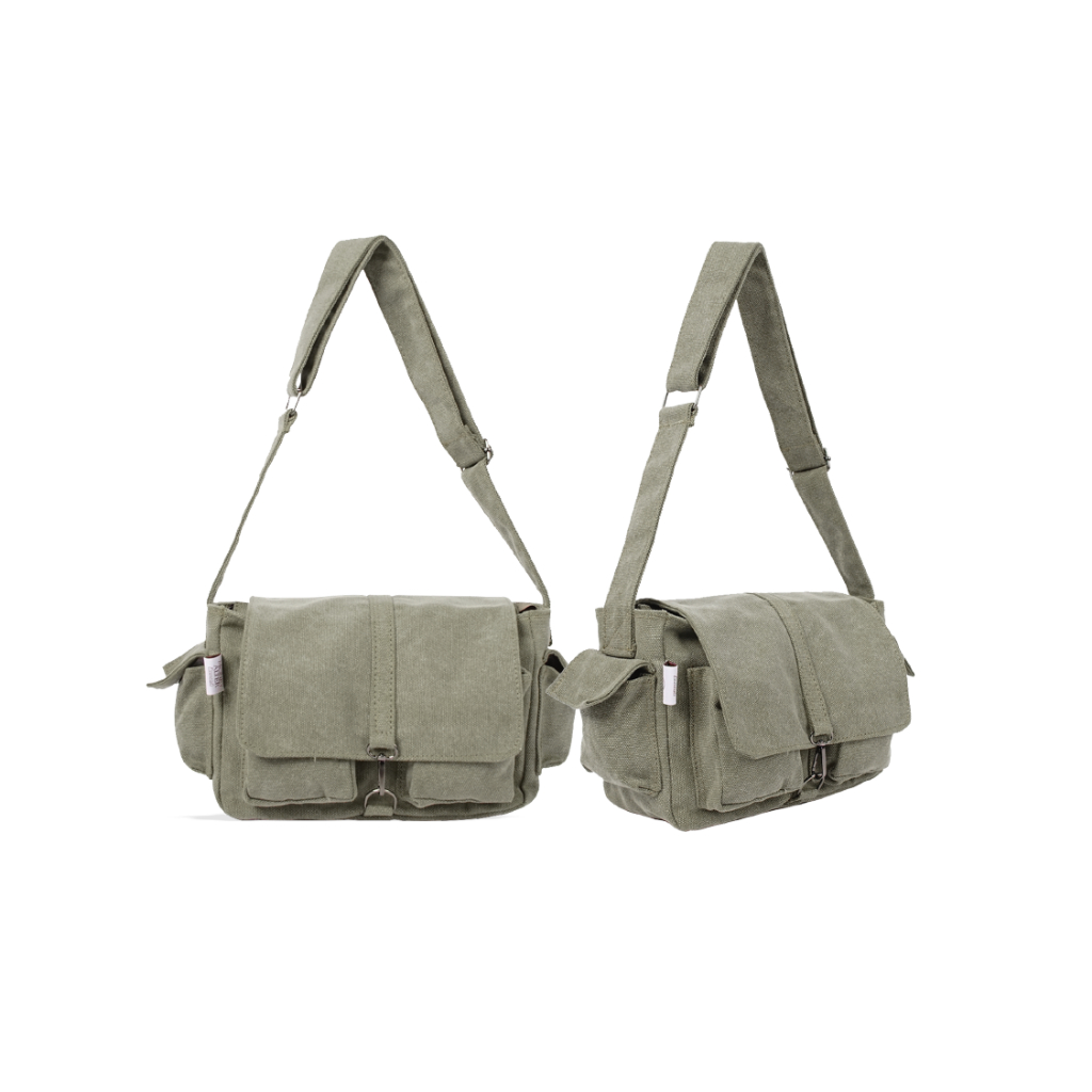Megan Y2k Bag by Money Alter / Canvas Sling Bag / Military Bag