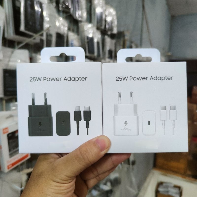 CHARGER SAM 25W FAST CHARGER A70 A71 USB C TO C MINI ADAPTER